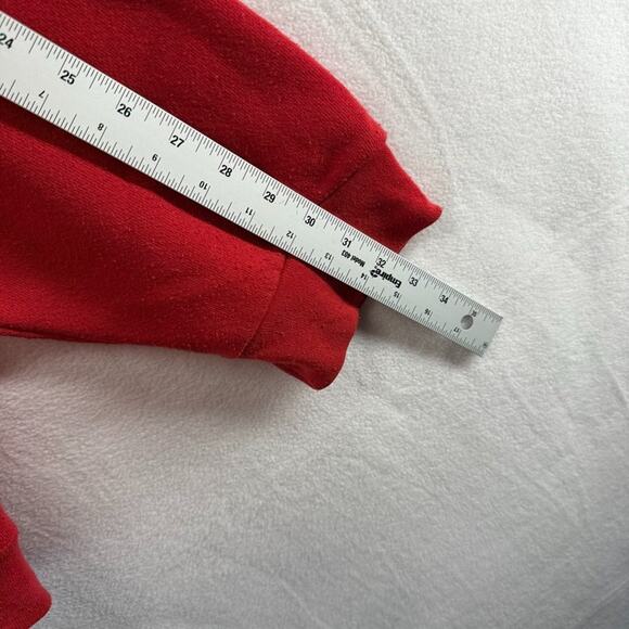 Vintage Divine Child Sweatshirt Men's 2XL Red Hoodie USA made 80s 90s Falcons - Picture 7 of 13